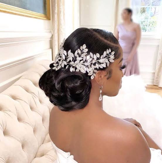 Bridesmaid braided updo