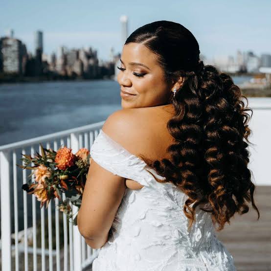 Event styling updo with braids