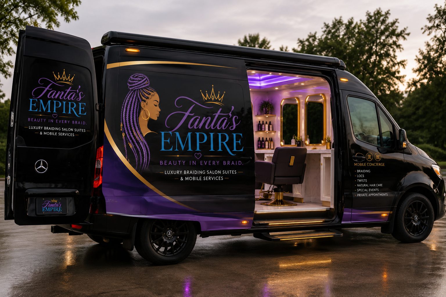Mobile beauty concierge service