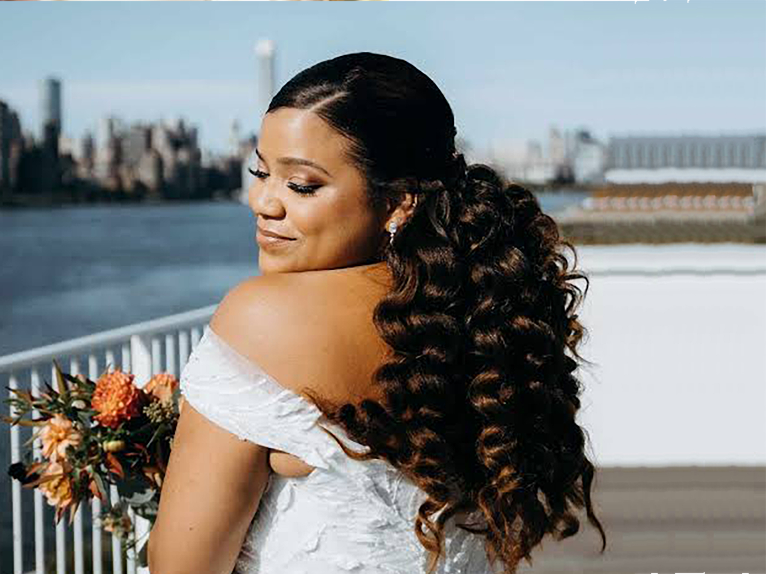 Bridal hair styling by Fanta's Empire