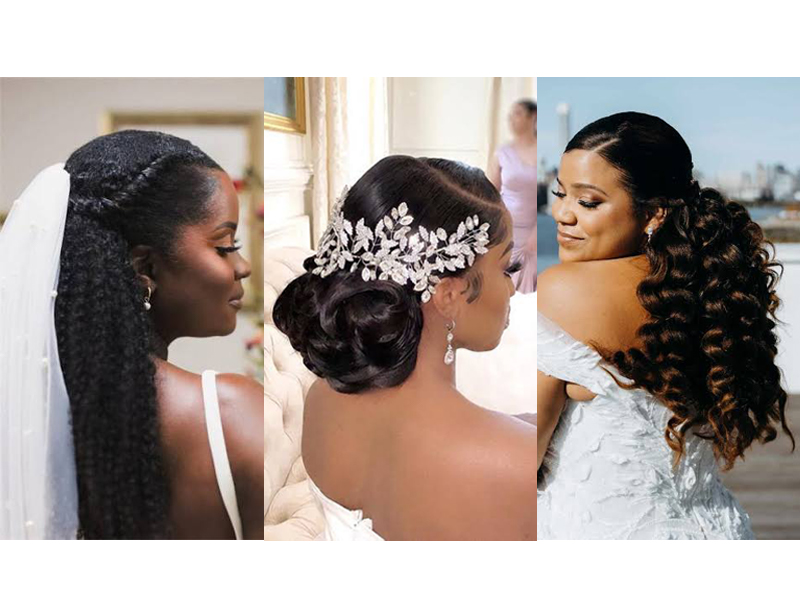 Bridal hair styling